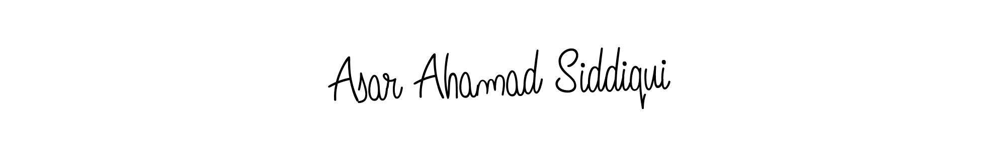 Design your own signature with our free online signature maker. With this signature software, you can create a handwritten (Angelique-Rose-font-FFP) signature for name Asar Ahamad Siddiqui. Asar Ahamad Siddiqui signature style 5 images and pictures png