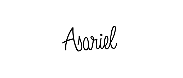 if you are searching for the best signature style for your name Asariel. so please give up your signature search. here we have designed multiple signature styles  using Angelique-Rose-font-FFP. Asariel signature style 5 images and pictures png