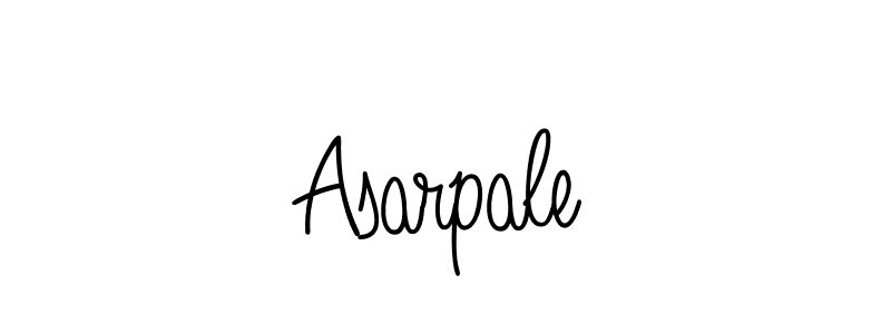 Make a beautiful signature design for name Asarpale. With this signature (Angelique-Rose-font-FFP) style, you can create a handwritten signature for free. Asarpale signature style 5 images and pictures png