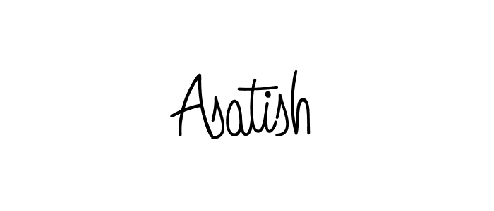 You should practise on your own different ways (Angelique-Rose-font-FFP) to write your name (Asatish) in signature. don't let someone else do it for you. Asatish signature style 5 images and pictures png