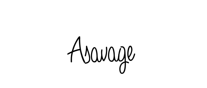 Asavage stylish signature style. Best Handwritten Sign (Angelique-Rose-font-FFP) for my name. Handwritten Signature Collection Ideas for my name Asavage. Asavage signature style 5 images and pictures png