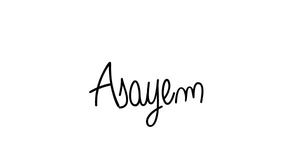if you are searching for the best signature style for your name Asayem. so please give up your signature search. here we have designed multiple signature styles  using Angelique-Rose-font-FFP. Asayem signature style 5 images and pictures png