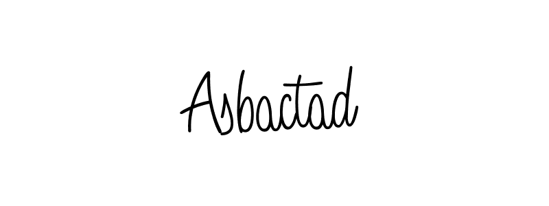 How to make Asbactad name signature. Use Angelique-Rose-font-FFP style for creating short signs online. This is the latest handwritten sign. Asbactad signature style 5 images and pictures png