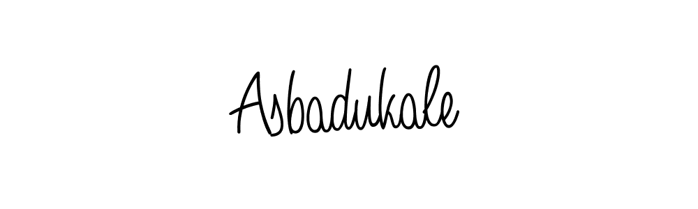 Make a beautiful signature design for name Asbadukale. With this signature (Angelique-Rose-font-FFP) style, you can create a handwritten signature for free. Asbadukale signature style 5 images and pictures png