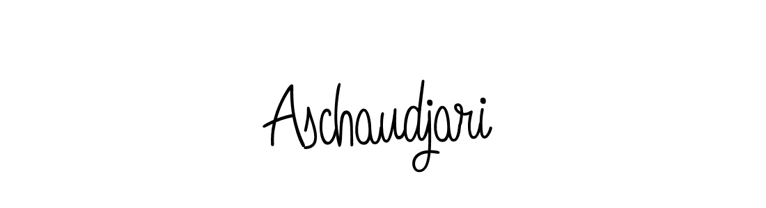 Design your own signature with our free online signature maker. With this signature software, you can create a handwritten (Angelique-Rose-font-FFP) signature for name Aschaudjari. Aschaudjari signature style 5 images and pictures png