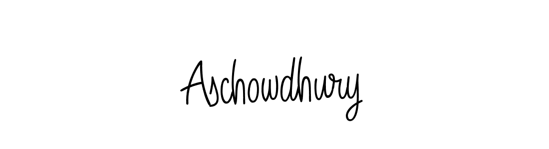 Use a signature maker to create a handwritten signature online. With this signature software, you can design (Angelique-Rose-font-FFP) your own signature for name Aschowdhury. Aschowdhury signature style 5 images and pictures png