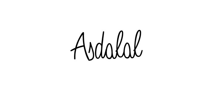Also we have Asdalal name is the best signature style. Create professional handwritten signature collection using Angelique-Rose-font-FFP autograph style. Asdalal signature style 5 images and pictures png