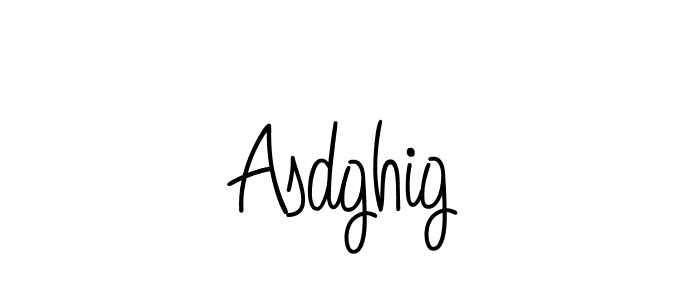 Make a beautiful signature design for name Asdghig. With this signature (Angelique-Rose-font-FFP) style, you can create a handwritten signature for free. Asdghig signature style 5 images and pictures png