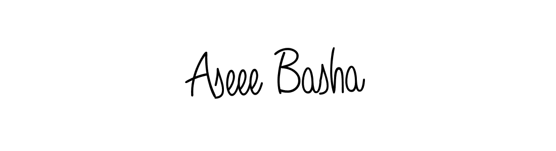 How to make Aseee Basha signature? Angelique-Rose-font-FFP is a professional autograph style. Create handwritten signature for Aseee Basha name. Aseee Basha signature style 5 images and pictures png
