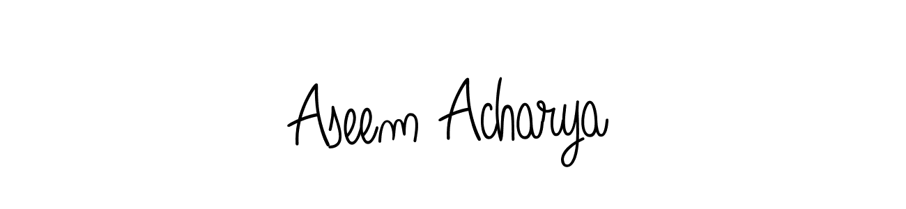 Similarly Angelique-Rose-font-FFP is the best handwritten signature design. Signature creator online .You can use it as an online autograph creator for name Aseem Acharya. Aseem Acharya signature style 5 images and pictures png