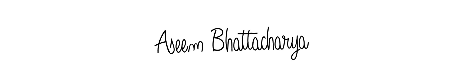 Design your own signature with our free online signature maker. With this signature software, you can create a handwritten (Angelique-Rose-font-FFP) signature for name Aseem Bhattacharya. Aseem Bhattacharya signature style 5 images and pictures png