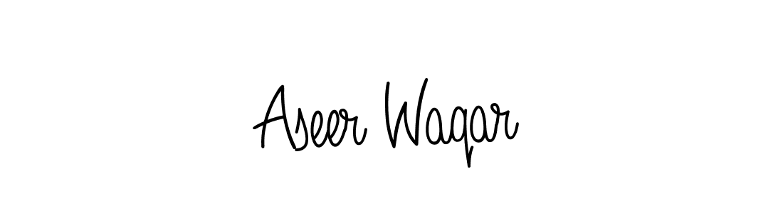 How to Draw Aseer Waqar signature style? Angelique-Rose-font-FFP is a latest design signature styles for name Aseer Waqar. Aseer Waqar signature style 5 images and pictures png