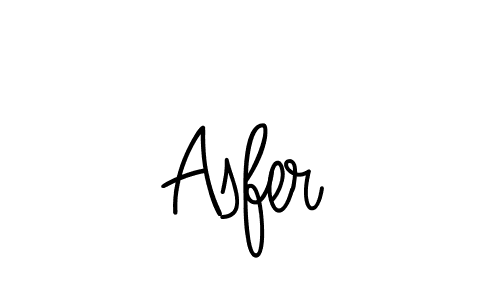 Asfer stylish signature style. Best Handwritten Sign (Angelique-Rose-font-FFP) for my name. Handwritten Signature Collection Ideas for my name Asfer. Asfer signature style 5 images and pictures png