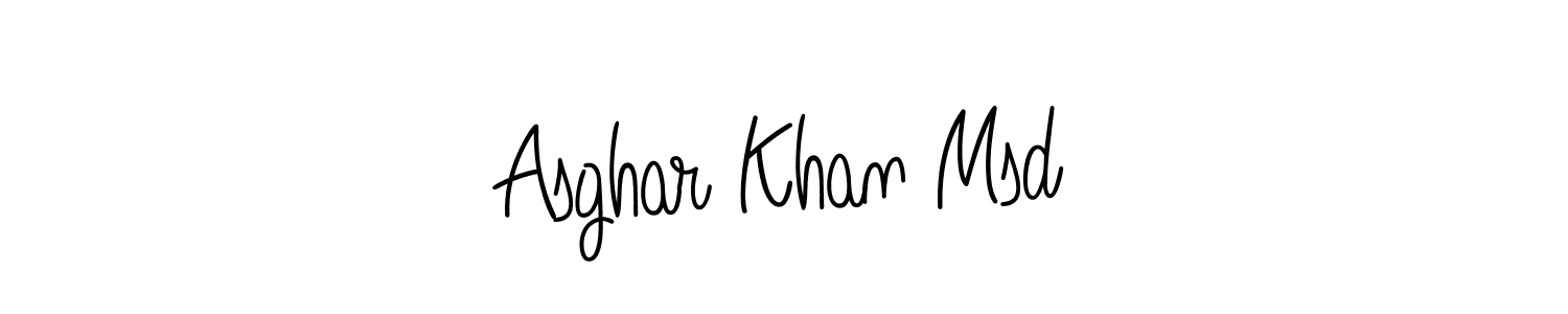You can use this online signature creator to create a handwritten signature for the name Asghar Khan Msd. This is the best online autograph maker. Asghar Khan Msd signature style 5 images and pictures png