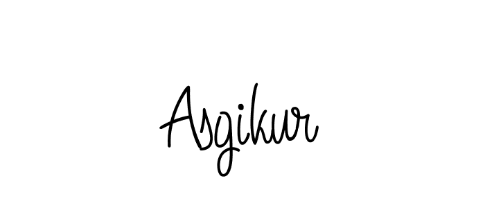 Make a beautiful signature design for name Asgikur. With this signature (Angelique-Rose-font-FFP) style, you can create a handwritten signature for free. Asgikur signature style 5 images and pictures png