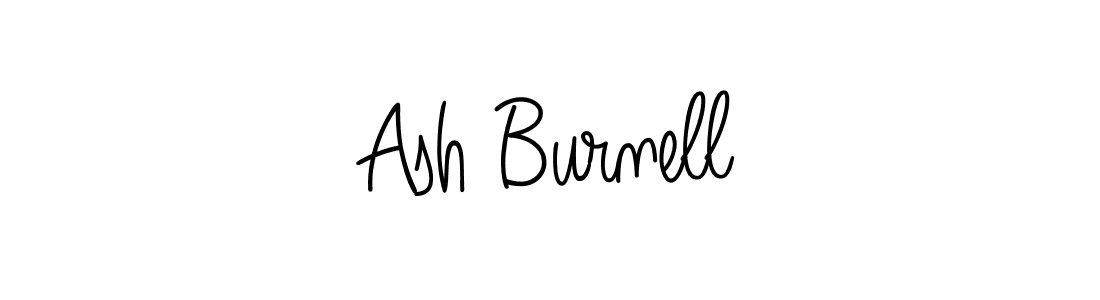How to make Ash Burnell name signature. Use Angelique-Rose-font-FFP style for creating short signs online. This is the latest handwritten sign. Ash Burnell signature style 5 images and pictures png
