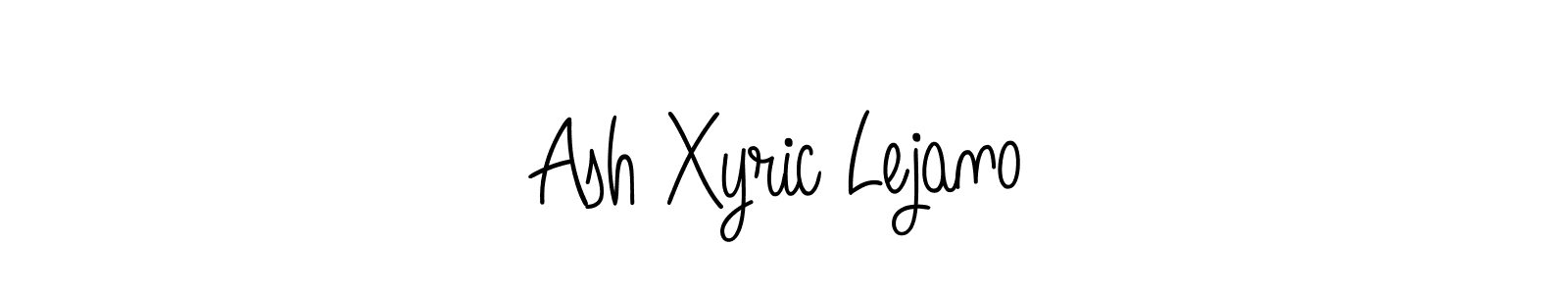 Make a beautiful signature design for name Ash Xyric Lejano. With this signature (Angelique-Rose-font-FFP) style, you can create a handwritten signature for free. Ash Xyric Lejano signature style 5 images and pictures png