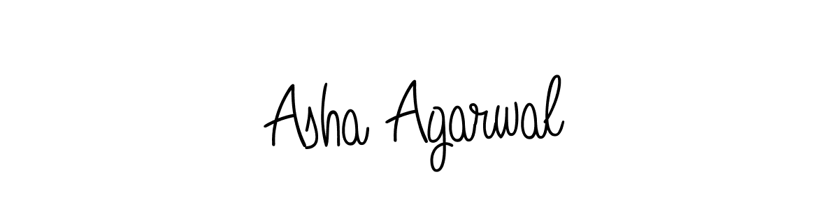 Create a beautiful signature design for name Asha Agarwal. With this signature (Angelique-Rose-font-FFP) fonts, you can make a handwritten signature for free. Asha Agarwal signature style 5 images and pictures png