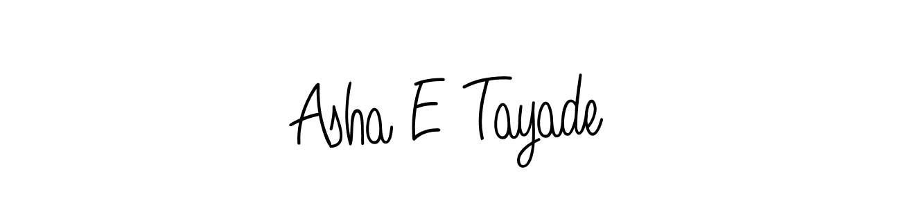 Once you've used our free online signature maker to create your best signature Angelique-Rose-font-FFP style, it's time to enjoy all of the benefits that Asha E Tayade name signing documents. Asha E Tayade signature style 5 images and pictures png