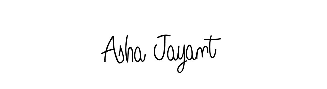 Make a beautiful signature design for name Asha Jayant. Use this online signature maker to create a handwritten signature for free. Asha Jayant signature style 5 images and pictures png