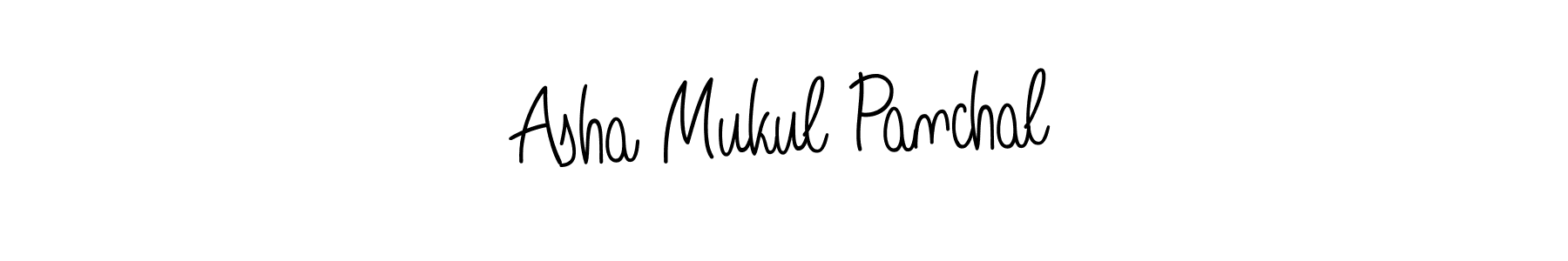 How to make Asha Mukul Panchal signature? Angelique-Rose-font-FFP is a professional autograph style. Create handwritten signature for Asha Mukul Panchal name. Asha Mukul Panchal signature style 5 images and pictures png