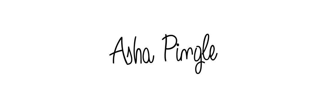 Design your own signature with our free online signature maker. With this signature software, you can create a handwritten (Angelique-Rose-font-FFP) signature for name Asha Pingle. Asha Pingle signature style 5 images and pictures png