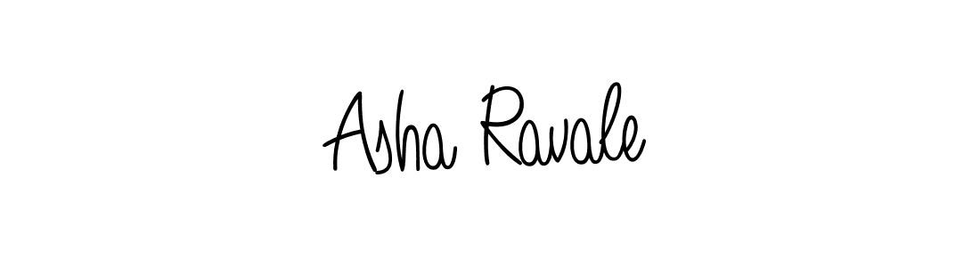 Make a beautiful signature design for name Asha Ravale. With this signature (Angelique-Rose-font-FFP) style, you can create a handwritten signature for free. Asha Ravale signature style 5 images and pictures png