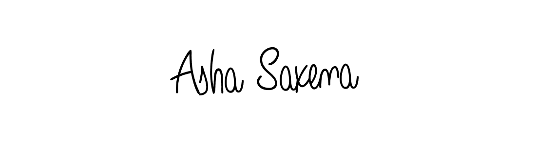 Design your own signature with our free online signature maker. With this signature software, you can create a handwritten (Angelique-Rose-font-FFP) signature for name Asha Saxena. Asha Saxena signature style 5 images and pictures png