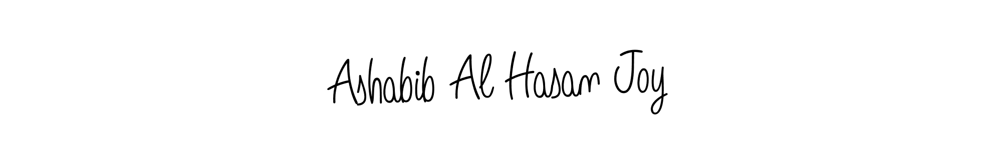 Use a signature maker to create a handwritten signature online. With this signature software, you can design (Angelique-Rose-font-FFP) your own signature for name Ashabib Al Hasan Joy. Ashabib Al Hasan Joy signature style 5 images and pictures png
