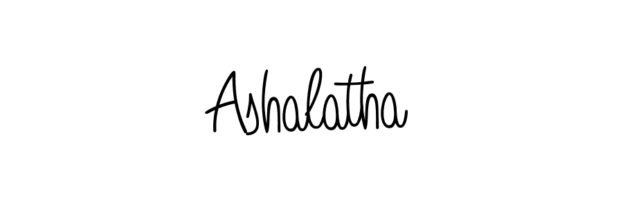 Ashalatha stylish signature style. Best Handwritten Sign (Angelique-Rose-font-FFP) for my name. Handwritten Signature Collection Ideas for my name Ashalatha. Ashalatha signature style 5 images and pictures png