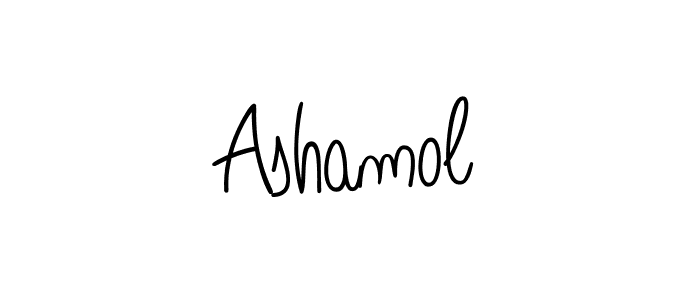 How to Draw Ashamol signature style? Angelique-Rose-font-FFP is a latest design signature styles for name Ashamol. Ashamol signature style 5 images and pictures png