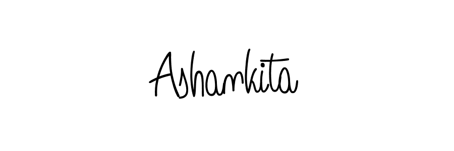 You should practise on your own different ways (Angelique-Rose-font-FFP) to write your name (Ashankita) in signature. don't let someone else do it for you. Ashankita signature style 5 images and pictures png