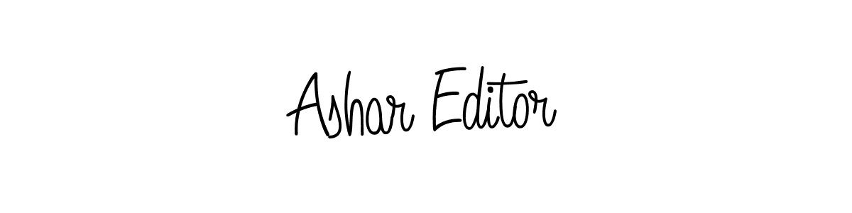 Similarly Angelique-Rose-font-FFP is the best handwritten signature design. Signature creator online .You can use it as an online autograph creator for name Ashar Editor. Ashar Editor signature style 5 images and pictures png