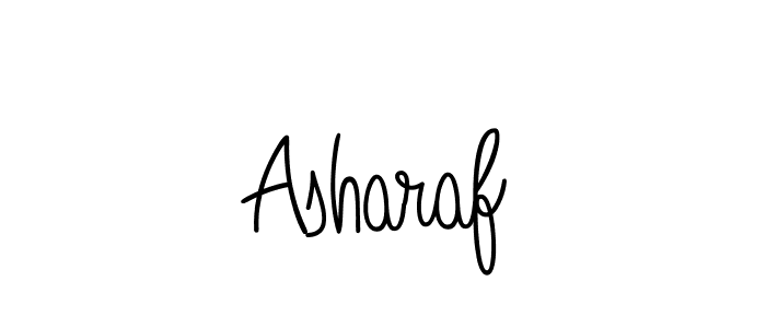 Design your own signature with our free online signature maker. With this signature software, you can create a handwritten (Angelique-Rose-font-FFP) signature for name Asharaf. Asharaf signature style 5 images and pictures png