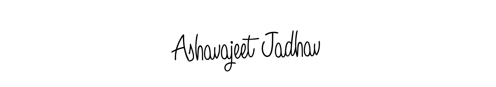 How to make Ashavajeet Jadhav name signature. Use Angelique-Rose-font-FFP style for creating short signs online. This is the latest handwritten sign. Ashavajeet Jadhav signature style 5 images and pictures png