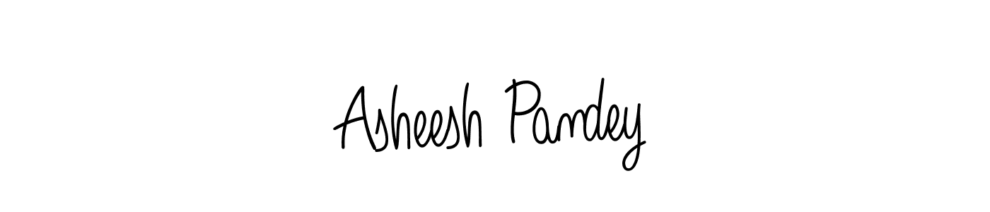 Use a signature maker to create a handwritten signature online. With this signature software, you can design (Angelique-Rose-font-FFP) your own signature for name Asheesh Pandey. Asheesh Pandey signature style 5 images and pictures png