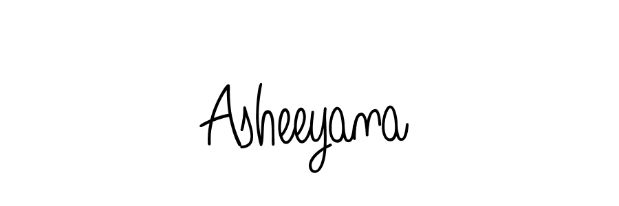 You should practise on your own different ways (Angelique-Rose-font-FFP) to write your name (Asheeyana) in signature. don't let someone else do it for you. Asheeyana signature style 5 images and pictures png