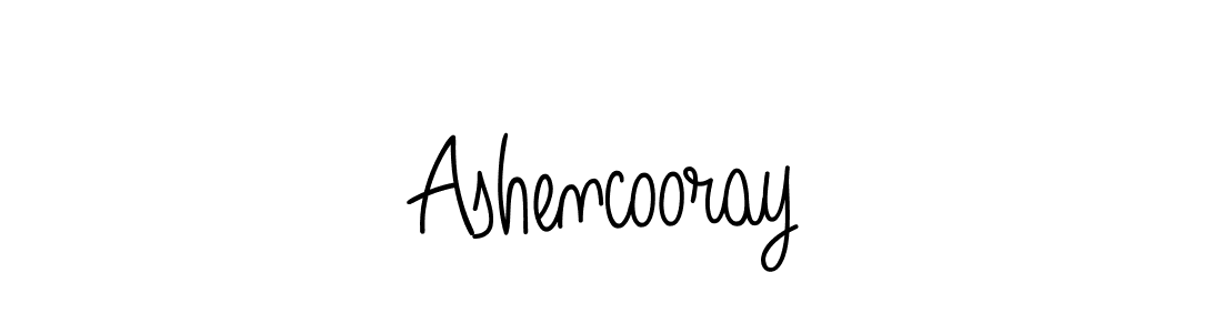 Use a signature maker to create a handwritten signature online. With this signature software, you can design (Angelique-Rose-font-FFP) your own signature for name Ashencooray. Ashencooray signature style 5 images and pictures png