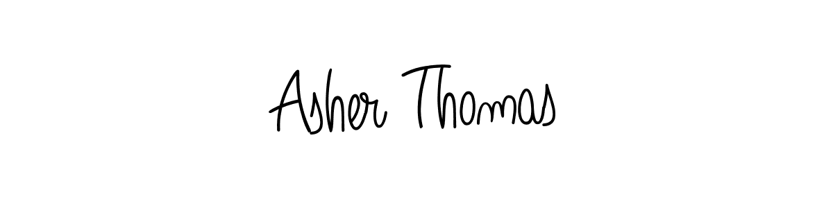 How to make Asher Thomas name signature. Use Angelique-Rose-font-FFP style for creating short signs online. This is the latest handwritten sign. Asher Thomas signature style 5 images and pictures png
