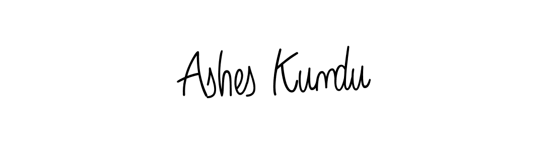 Make a beautiful signature design for name Ashes Kundu. With this signature (Angelique-Rose-font-FFP) style, you can create a handwritten signature for free. Ashes Kundu signature style 5 images and pictures png