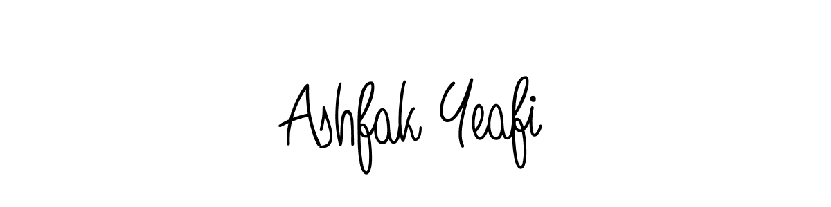 Also we have Ashfak Yeafi name is the best signature style. Create professional handwritten signature collection using Angelique-Rose-font-FFP autograph style. Ashfak Yeafi signature style 5 images and pictures png