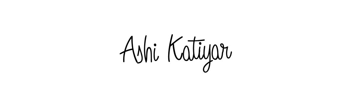 You should practise on your own different ways (Angelique-Rose-font-FFP) to write your name (Ashi Katiyar) in signature. don't let someone else do it for you. Ashi Katiyar signature style 5 images and pictures png