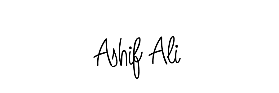 Use a signature maker to create a handwritten signature online. With this signature software, you can design (Angelique-Rose-font-FFP) your own signature for name Ashif Ali. Ashif Ali signature style 5 images and pictures png