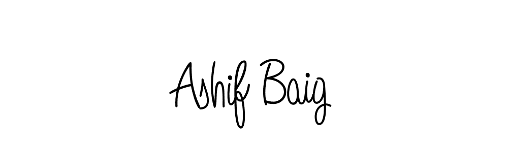 Make a beautiful signature design for name Ashif Baig. With this signature (Angelique-Rose-font-FFP) style, you can create a handwritten signature for free. Ashif Baig signature style 5 images and pictures png