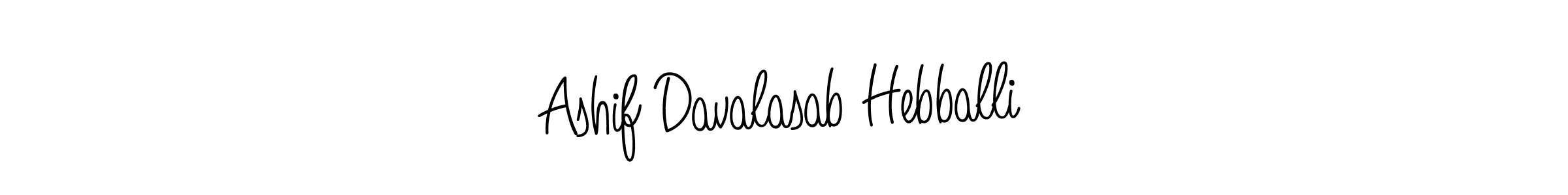 Design your own signature with our free online signature maker. With this signature software, you can create a handwritten (Angelique-Rose-font-FFP) signature for name Ashif Davalasab Hebballi. Ashif Davalasab Hebballi signature style 5 images and pictures png