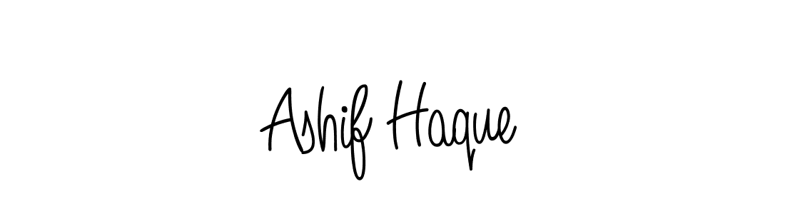 How to make Ashif Haque name signature. Use Angelique-Rose-font-FFP style for creating short signs online. This is the latest handwritten sign. Ashif Haque signature style 5 images and pictures png