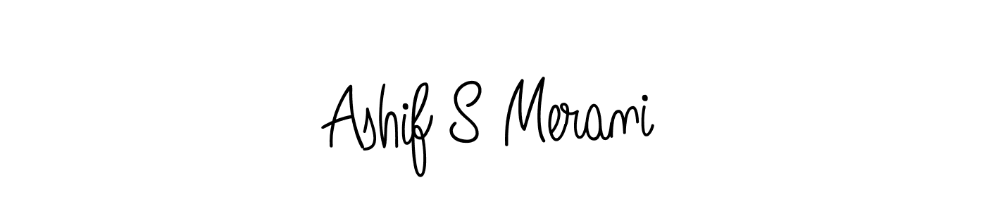 How to make Ashif S Merani signature? Angelique-Rose-font-FFP is a professional autograph style. Create handwritten signature for Ashif S Merani name. Ashif S Merani signature style 5 images and pictures png