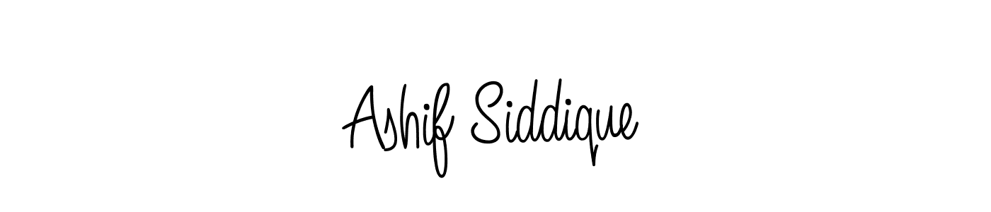 Use a signature maker to create a handwritten signature online. With this signature software, you can design (Angelique-Rose-font-FFP) your own signature for name Ashif Siddique. Ashif Siddique signature style 5 images and pictures png