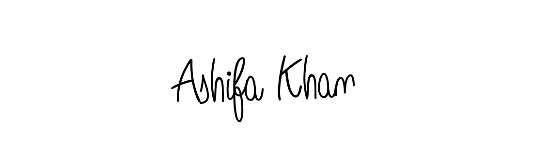 The best way (Angelique-Rose-font-FFP) to make a short signature is to pick only two or three words in your name. The name Ashifa Khan include a total of six letters. For converting this name. Ashifa Khan signature style 5 images and pictures png