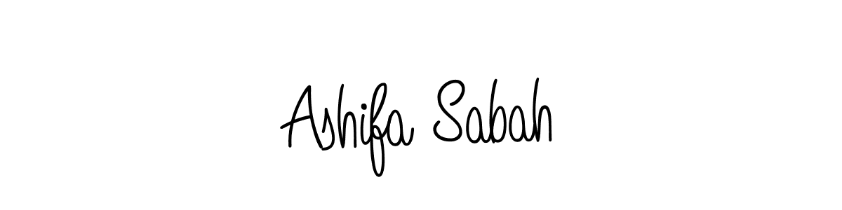 Angelique-Rose-font-FFP is a professional signature style that is perfect for those who want to add a touch of class to their signature. It is also a great choice for those who want to make their signature more unique. Get Ashifa Sabah name to fancy signature for free. Ashifa Sabah signature style 5 images and pictures png